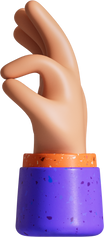 3D OK Hand Gesture