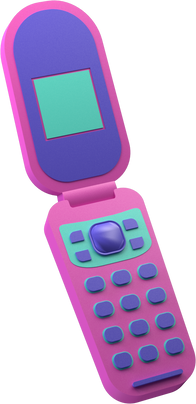 3D Flip Phone