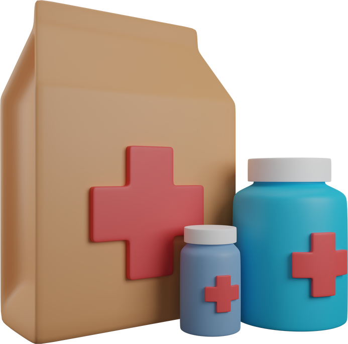 3d icon medical food